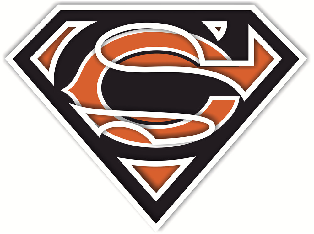 Chicago Bears superman logos iron on heat transfer...